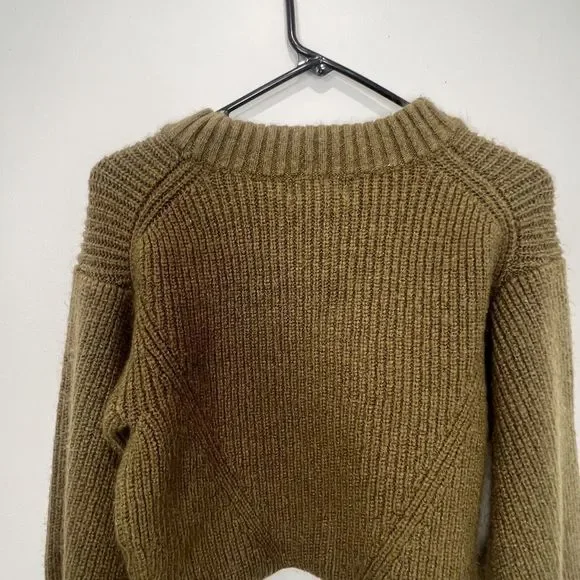 Urban Outfitters Women Sweater Size XS Chunky Knitted Crop Top Dolman Sleeve - Picture 4 of 8